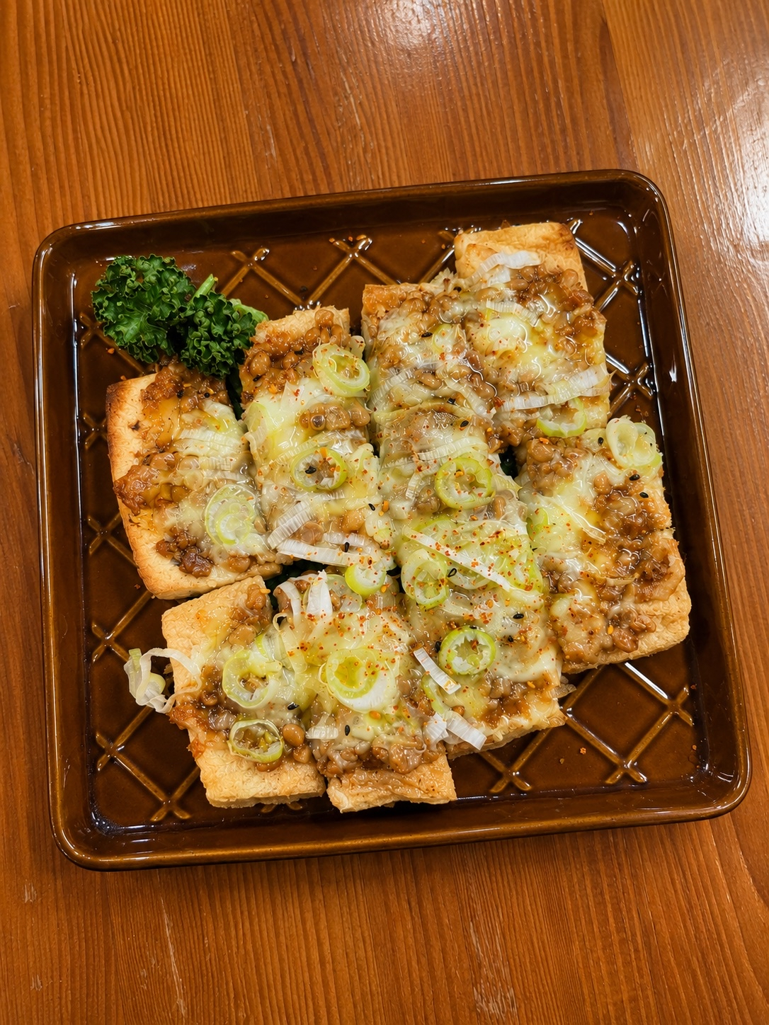 油揚げ納豆チーズ焼き