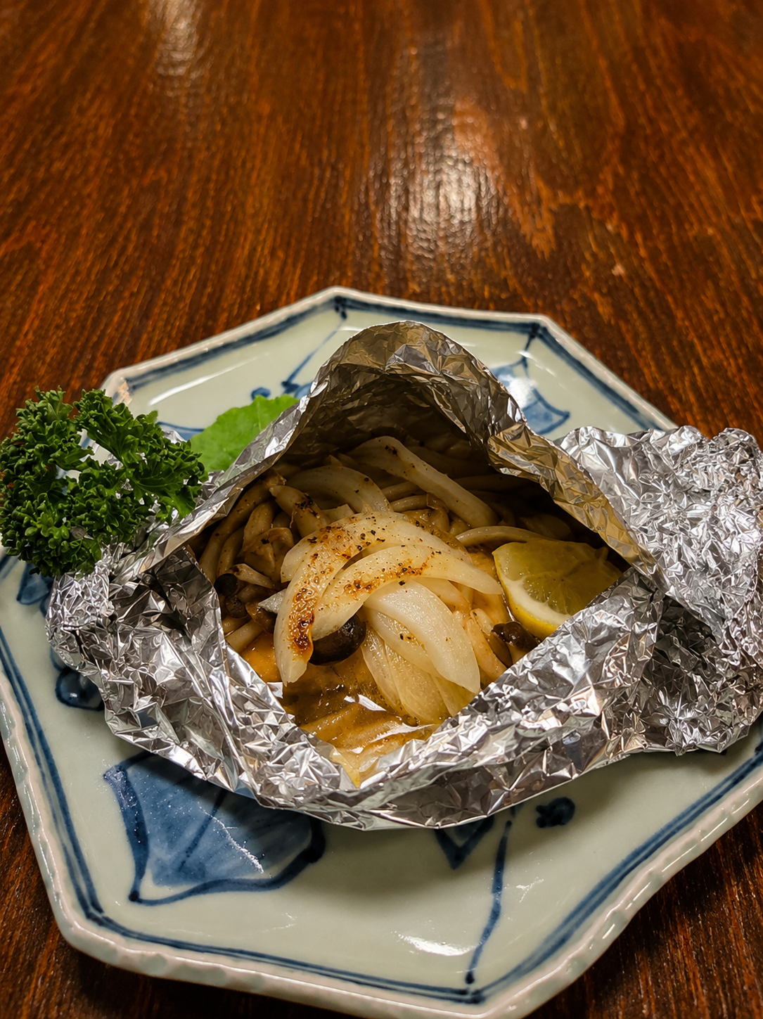 鮭のホイール包み蒸し